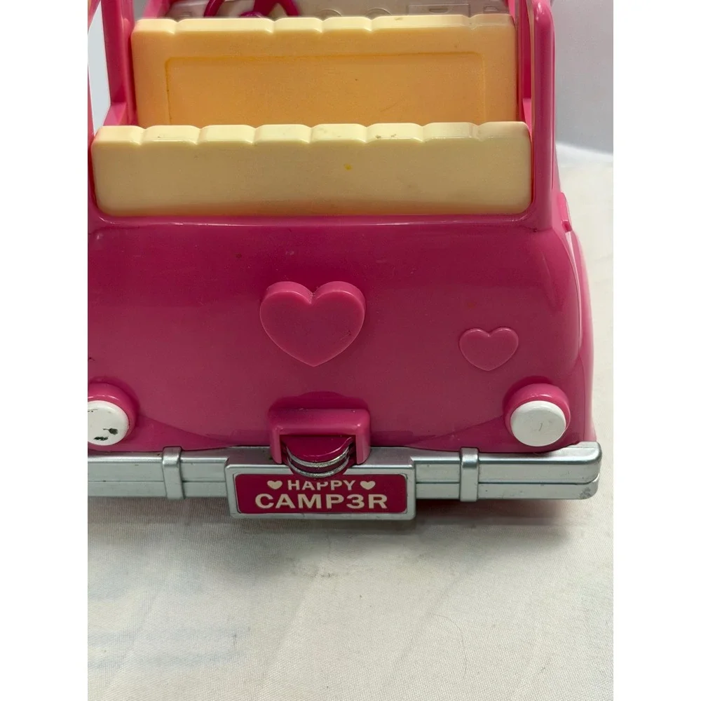 Li'l Woodzeez Pink Happy Camper Car Toy Vehicle by Battat Honeysuckle Hollow